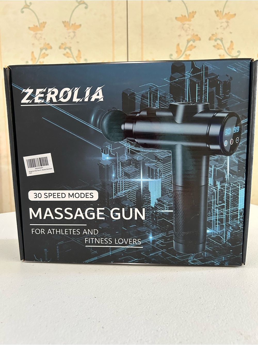Zerolía Black Percussion Massage Gun - 30 Speed Modes